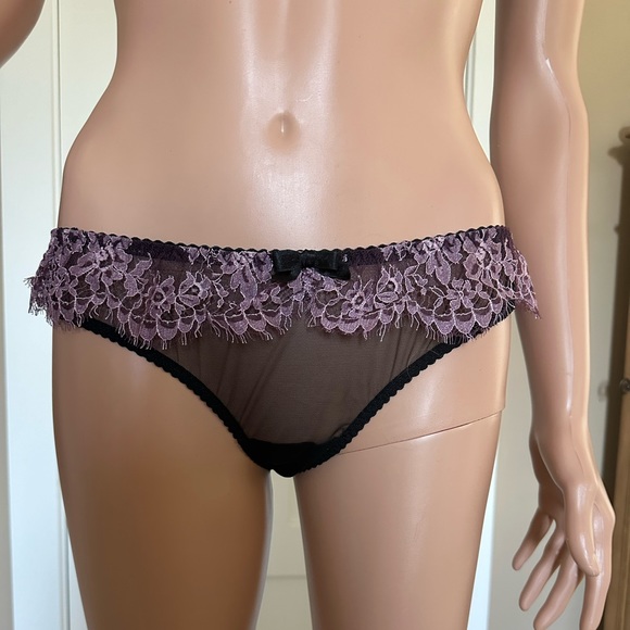 Agent Provocateur Verronika Brief size 4 Violet/Black